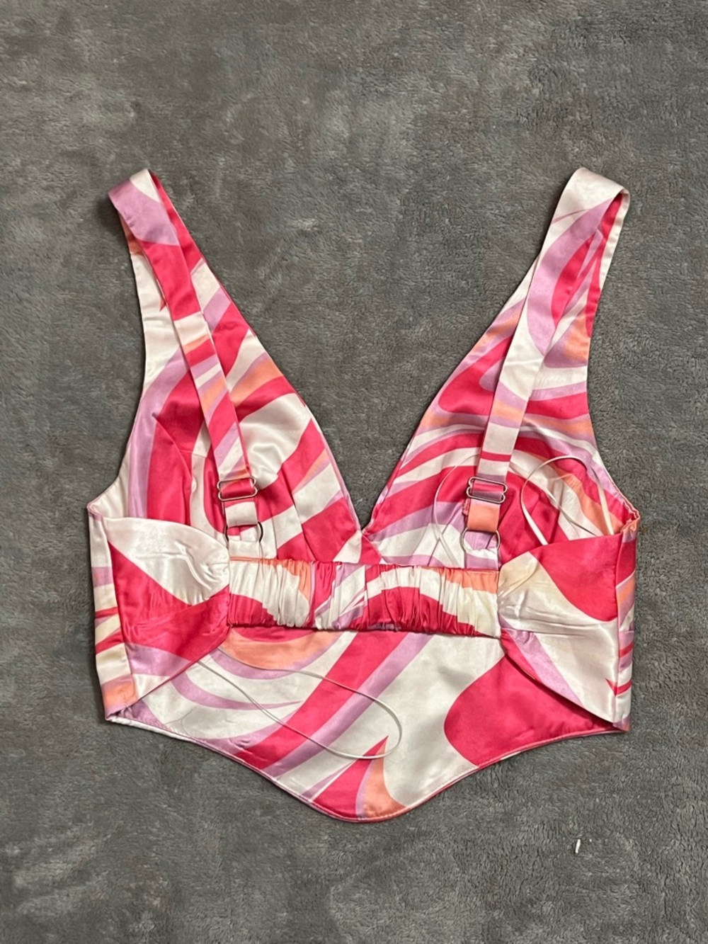 Princess Polly Pink Swirl Crop Top - Picture 2 of 7